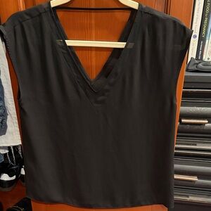 Express Black V-Neck Women's Blouse